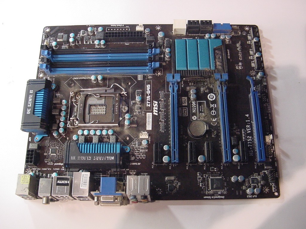 MSI Z77A-G45 MOTHERBOARD - NO I/O SHIELD INCLUDED