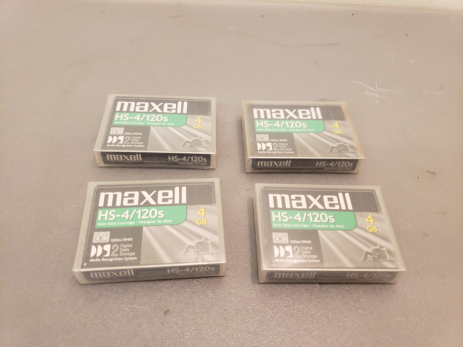 QTY-4 Sealed Maxell HS-4/120s DAT Data Cartridge Tapes DDS2 4MM NEW