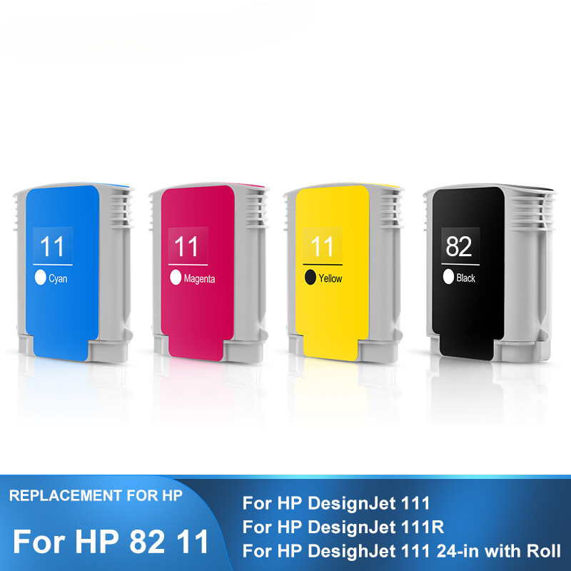 High quality 11 82 Compatible Ink Cartridge For HP Designjet 111 111R Printer