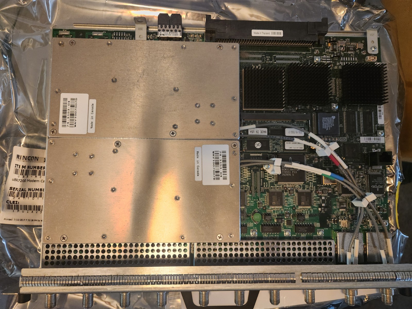 CIsco uBR-MC28U uBR7200 Universal Card with 2 x Downstream and 8 Upx