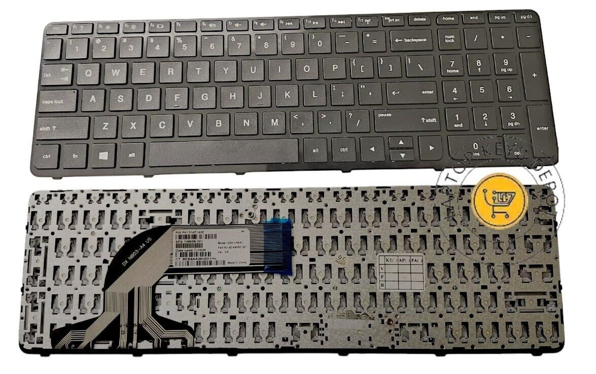 NEW Keyboard HP 15-f211wm 15-f272wm 15-f278nr 15-f233nr 15-f224wm US With Frame