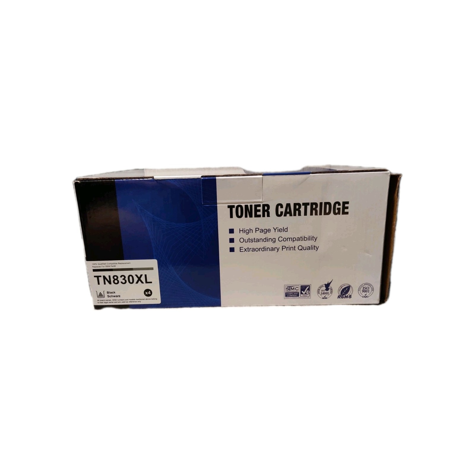 Toner Cartridge TN830XL - 4PK TN830 XL Toner Compatible for Brother TN830XL