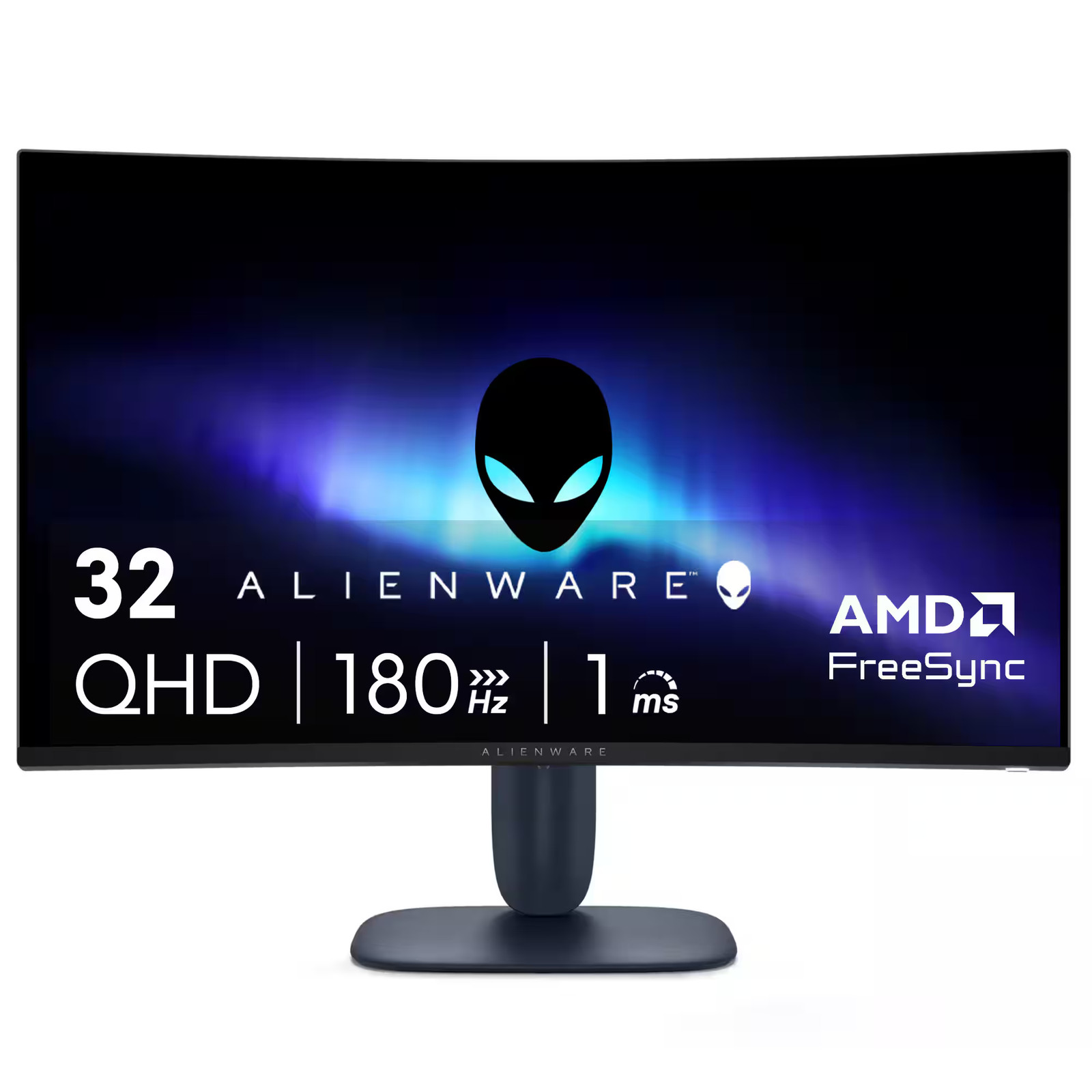 Alienware - AW3225DM 32" VA LED Curved QHD 180Hz 1ms FreeSync Gaming Monitor ...