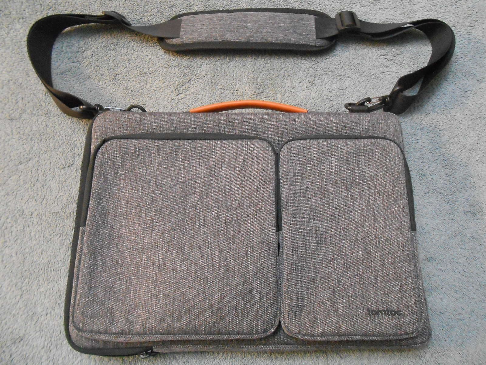 tomtoc Defender A42 Laptop Shoulder Messenger Bag  for 15 inch MacBook Air Gray