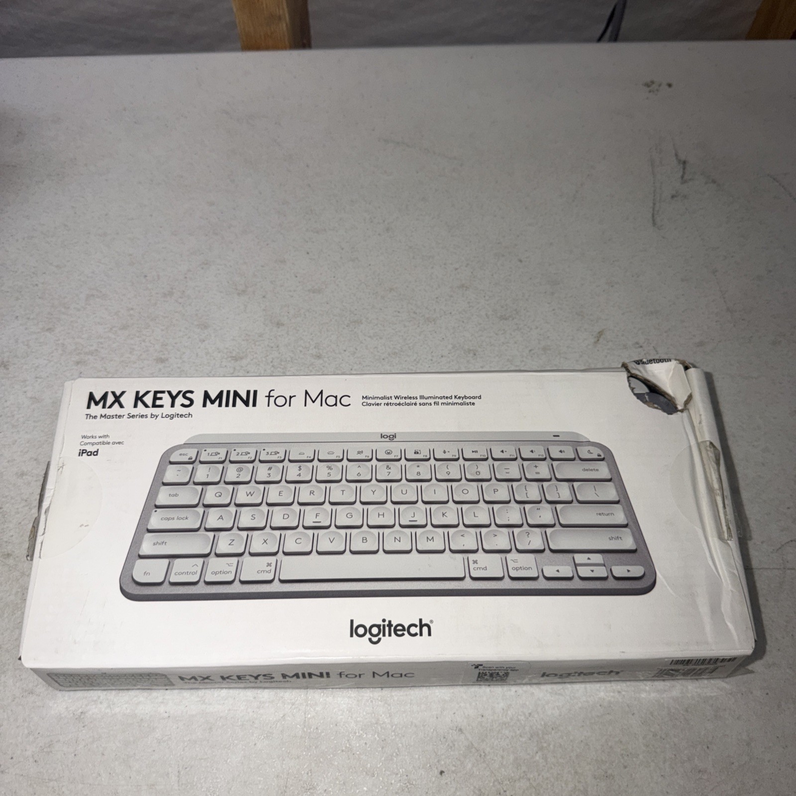 Logitech MX Keys Mini for Mac Bluetooth Keyboard Pale Gray (PLEASE READ)