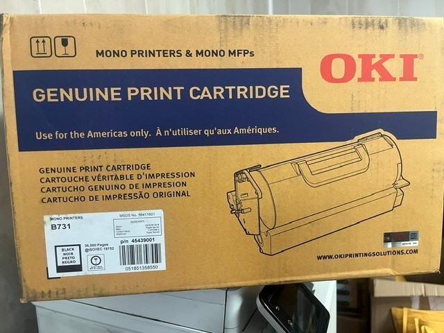 OKI 45439001 Black Toner Cartridge - B731 - OPEN BOX