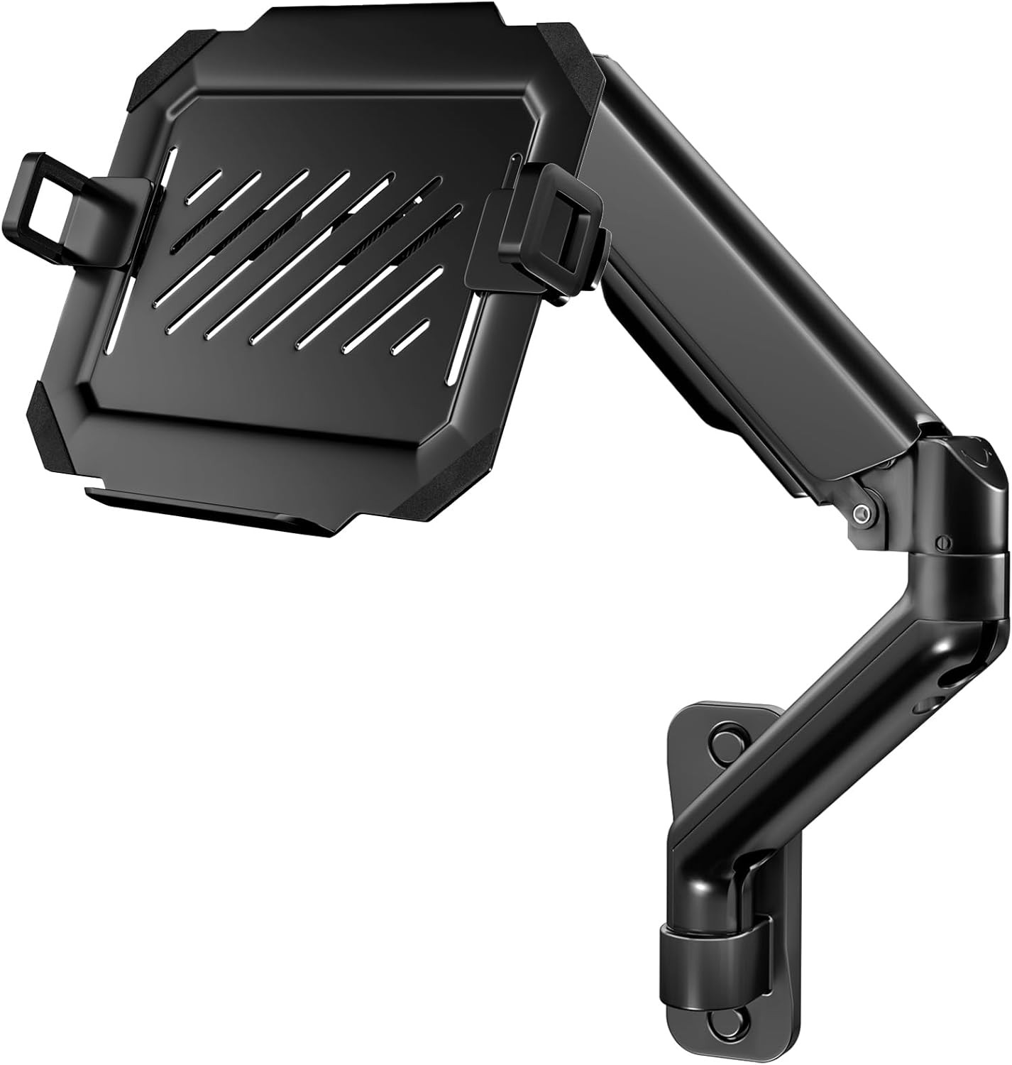 2-In-1 Laptop Wall Mount with Detachable Tray | Gas Spring Adjustable Arm