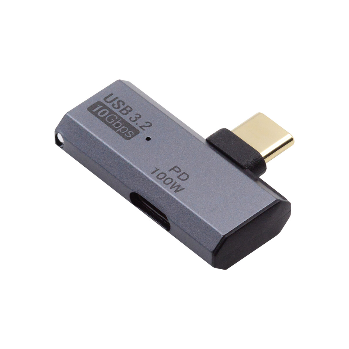 CY Type-C to Dual USB-C Female Adapter with OTG 100W PD Power for Laptop Tablet
