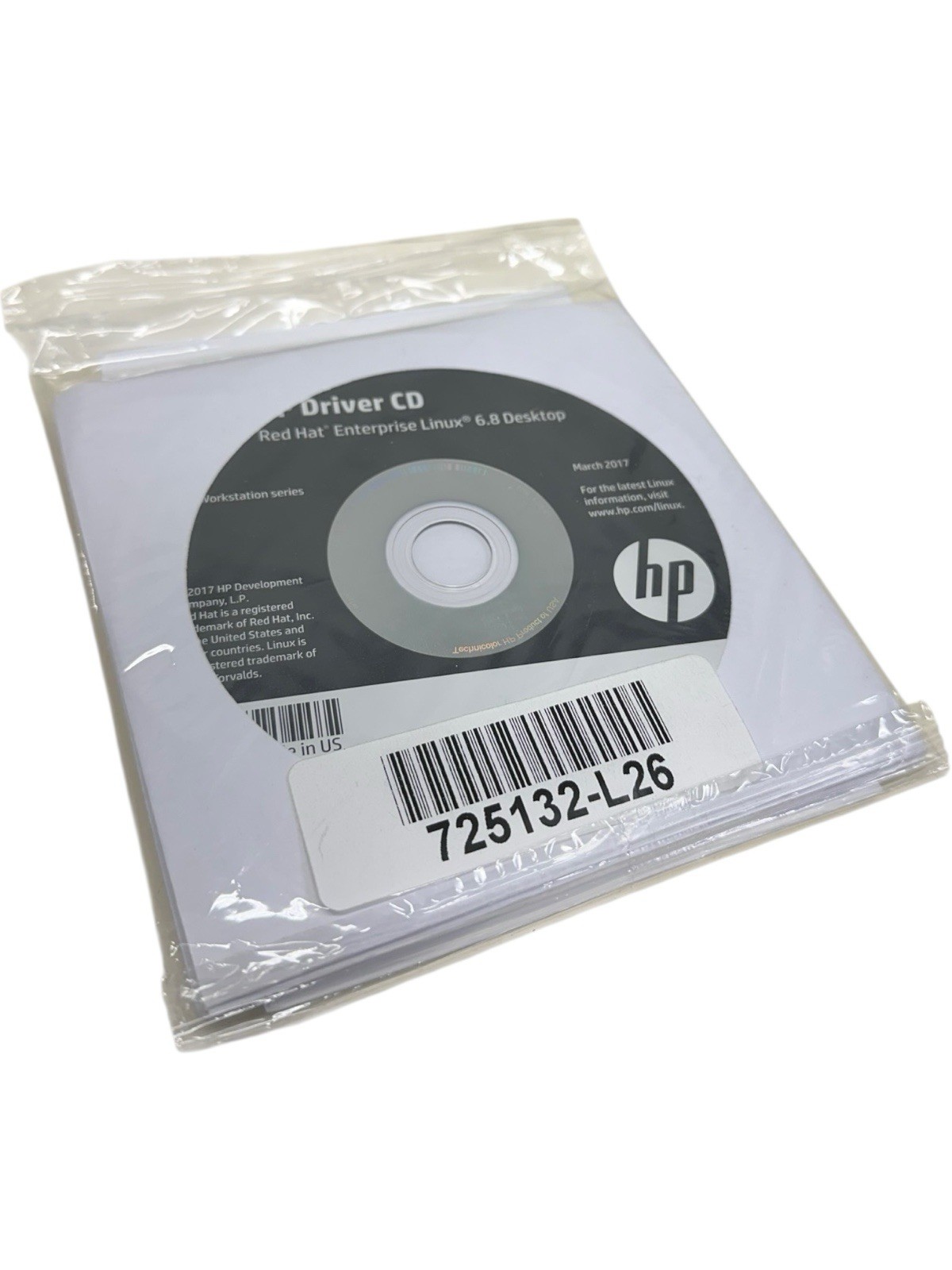 HP Driver CD Red Hat Enterprise Linux 6.8 Desktop 725132-L26 **SALE**