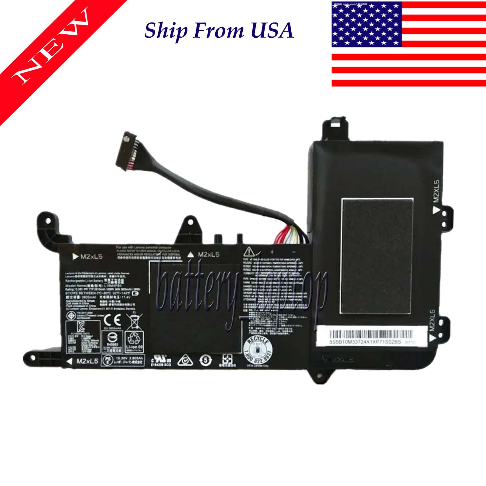 L16M4PB0 Laptop Battery for Lenovo Legion Y720-15IKB Series Notebook L16S4TB0