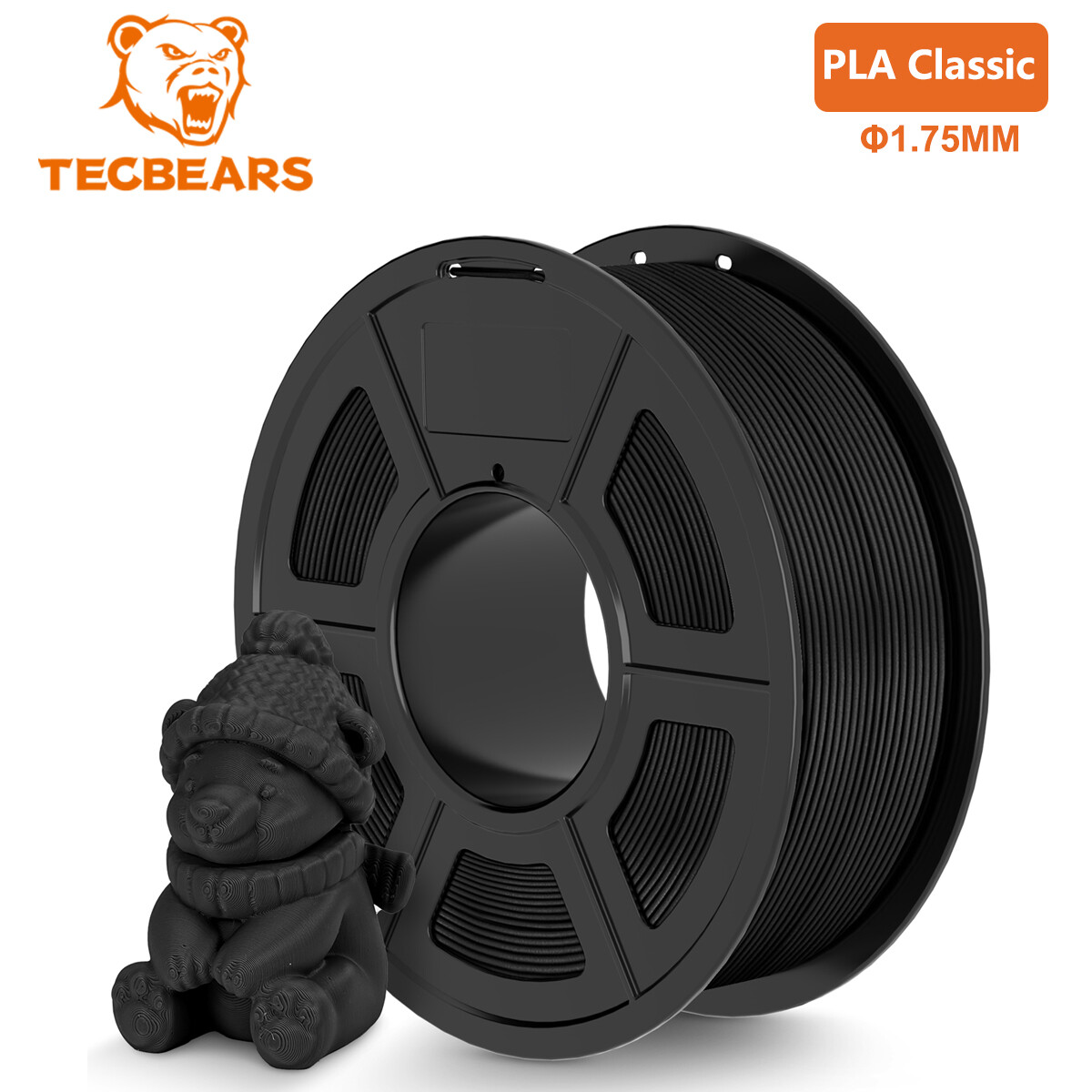 【BUY 6 PAY 4】TECBEARS PETG PLA Matte SILK PLA+ 3D Printer Filament 1KG ABS ASA
