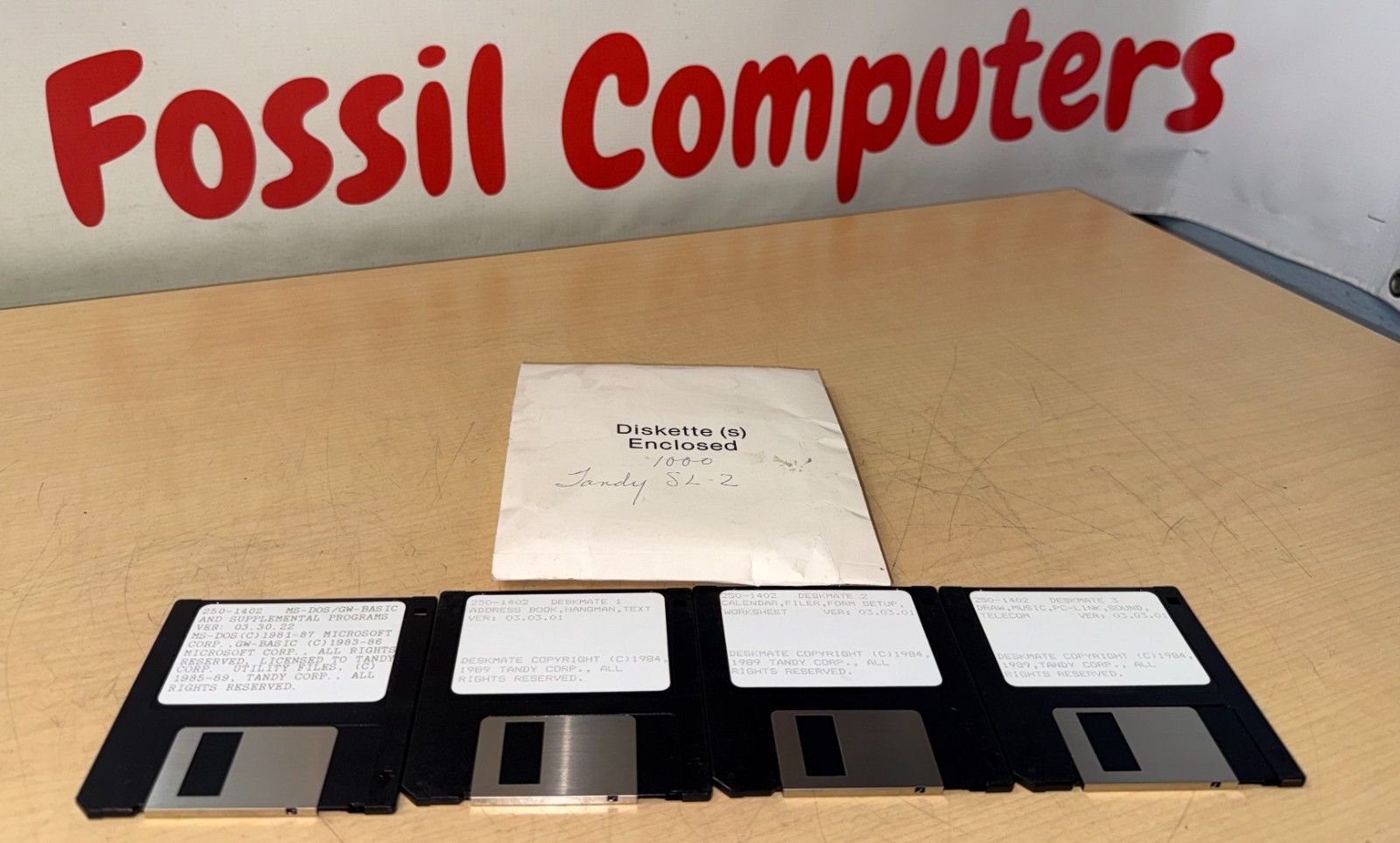 OEM Radio Shack Tandy 1000 3.5" Floppy Disk Software  MS-DOS Various Programs