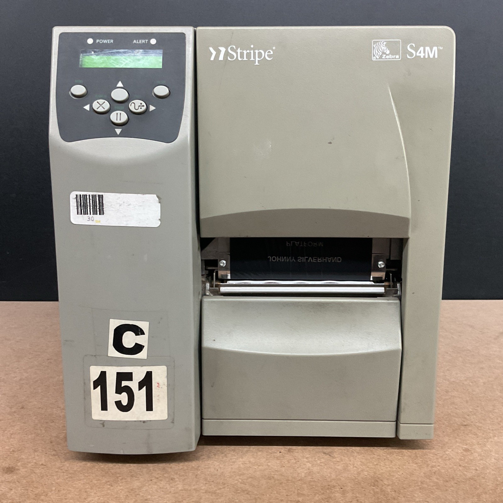 Zebra S4M Stripe Thermal Label Barcode Printer - Powers On ( READ )