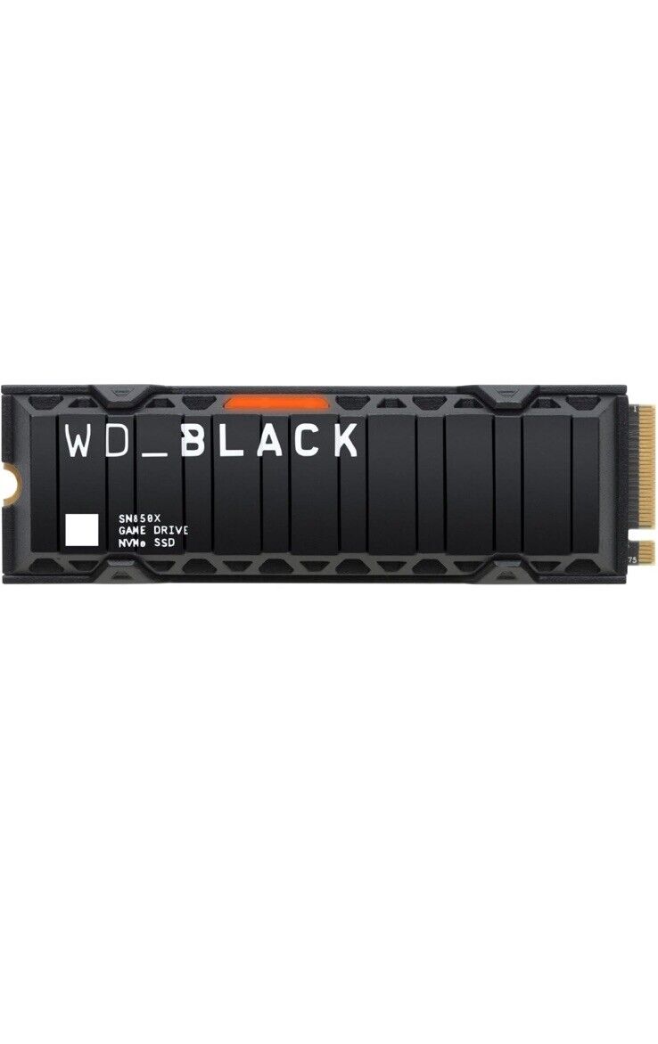 WESTERN DIGITAL SN850X Black NVMe 2TB Gaming Internal SSD with Heatsink