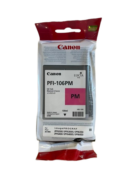 GENUINE Canon PFI-106 Photo Magenta for imagePROGRAF iPF6300 iPF6400 iPF6450