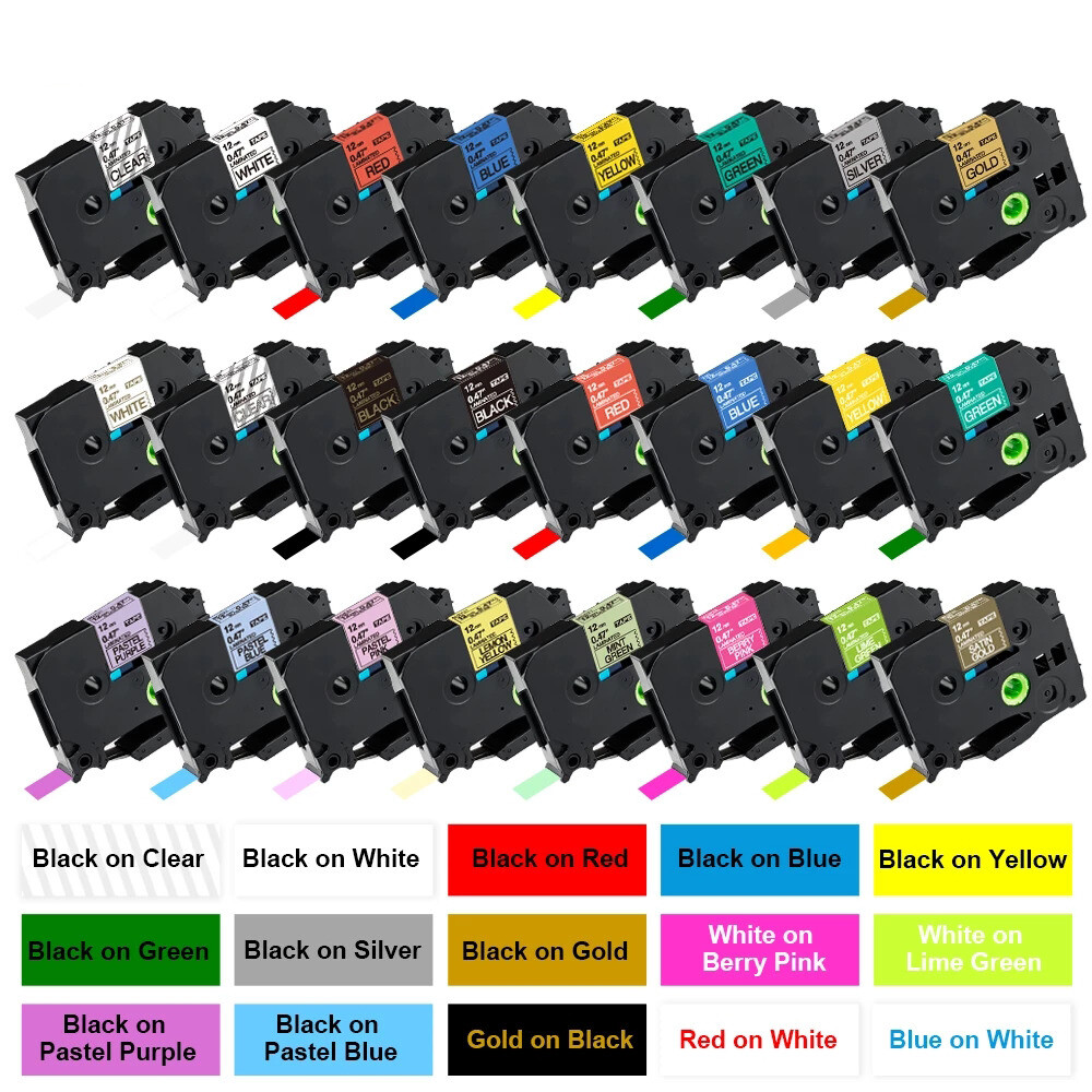 Compatible For Brother P-Touch Label Maker Tape TZe-831 / TZe-B31 2MM