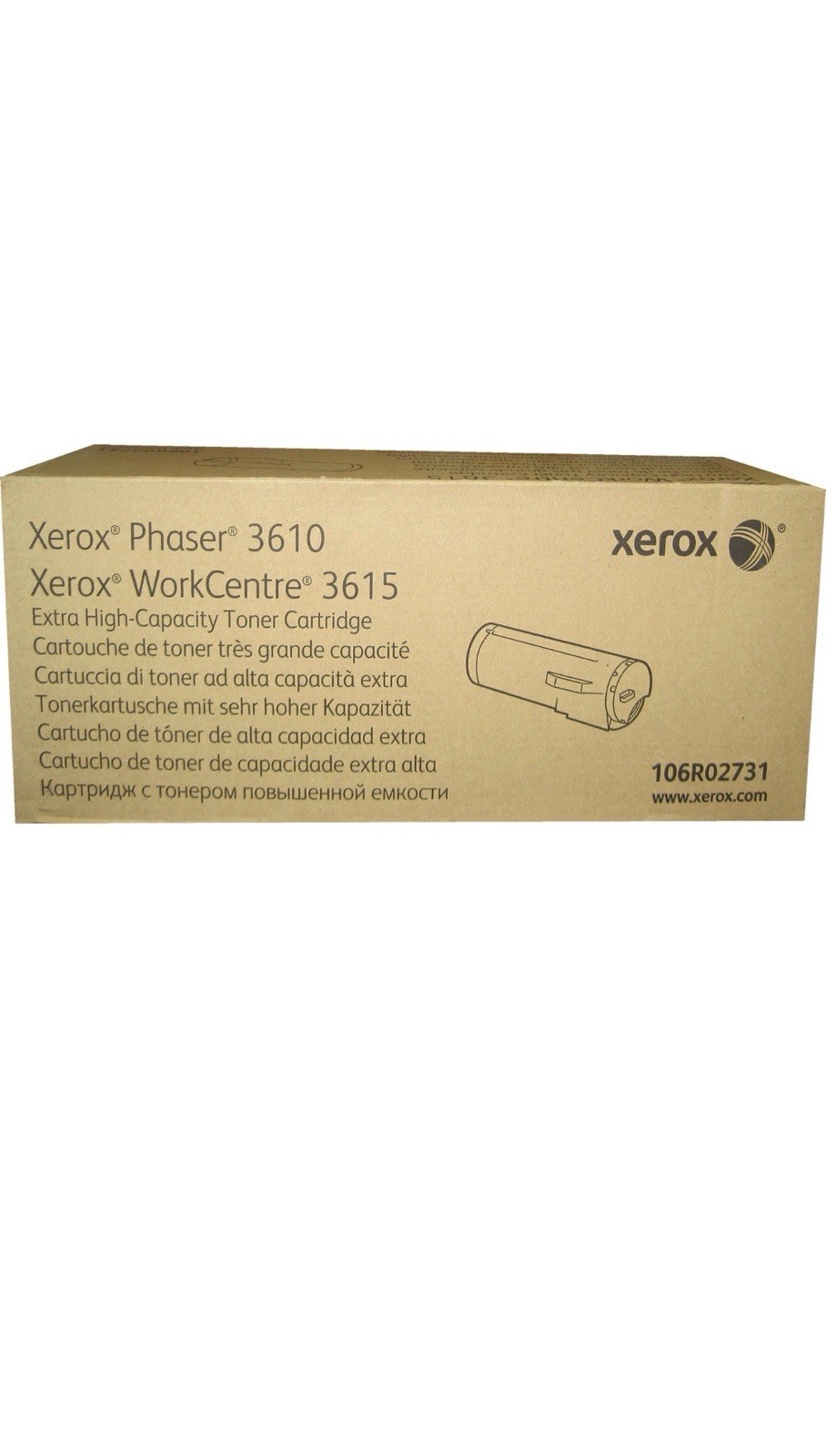 Genuine Sealed Xerox 106R02731 Extra Hi Cap Toner Phaser 3610 3615