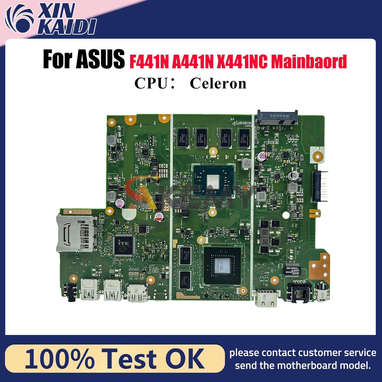 X441NC Laptop Motherboard For ASUS VivoBook A441N F441N Mainboard W/ CPU