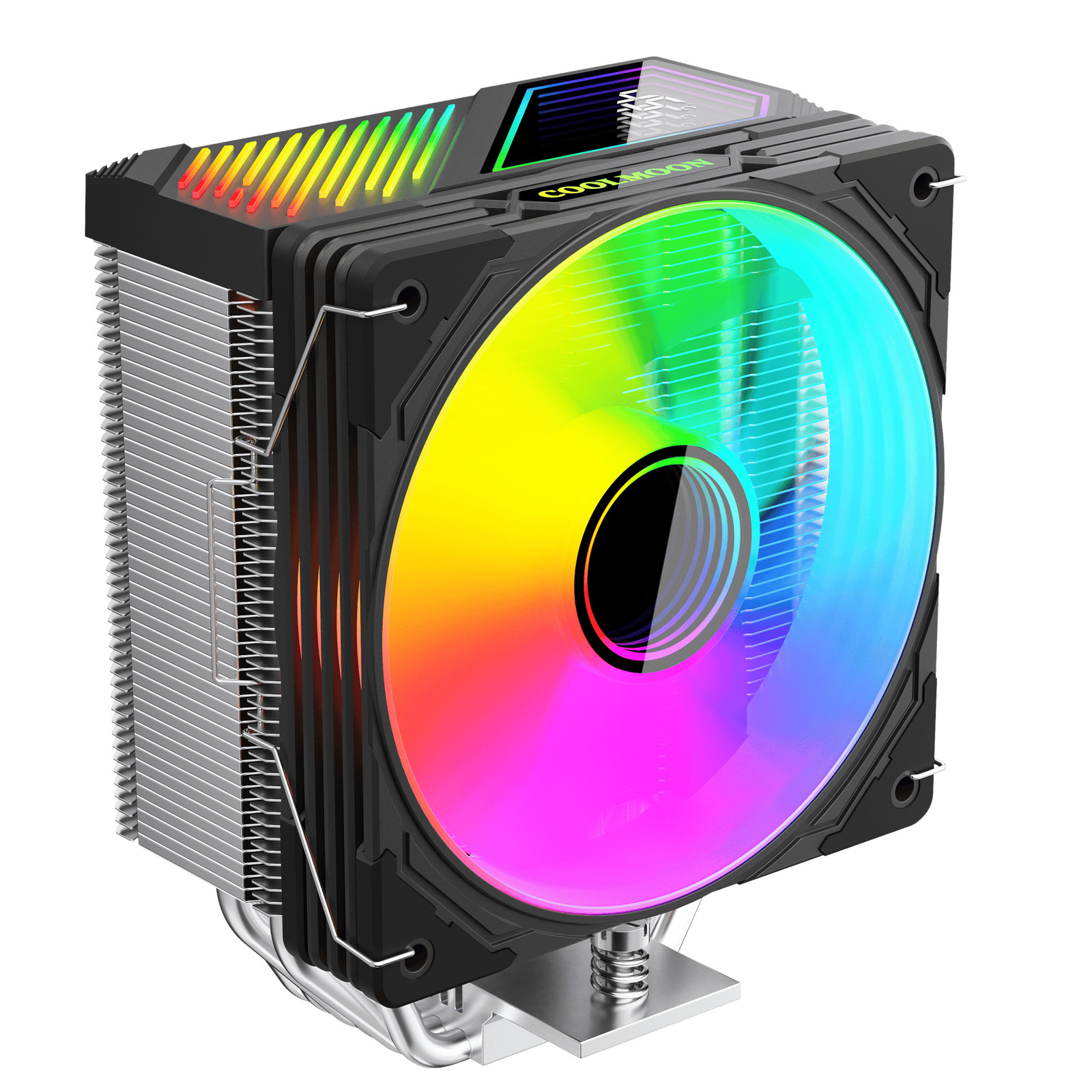 COOLMOON CPU Cooler Fan 6 Heat Pipe ARGB Sync LED Intel AMD Heatsink Cooling AU