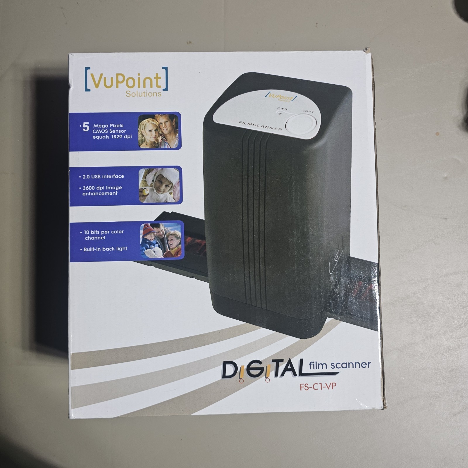 VuPoint Solutions Digital Slide & Film Scanner Converter Negatives FS-C1-VP 