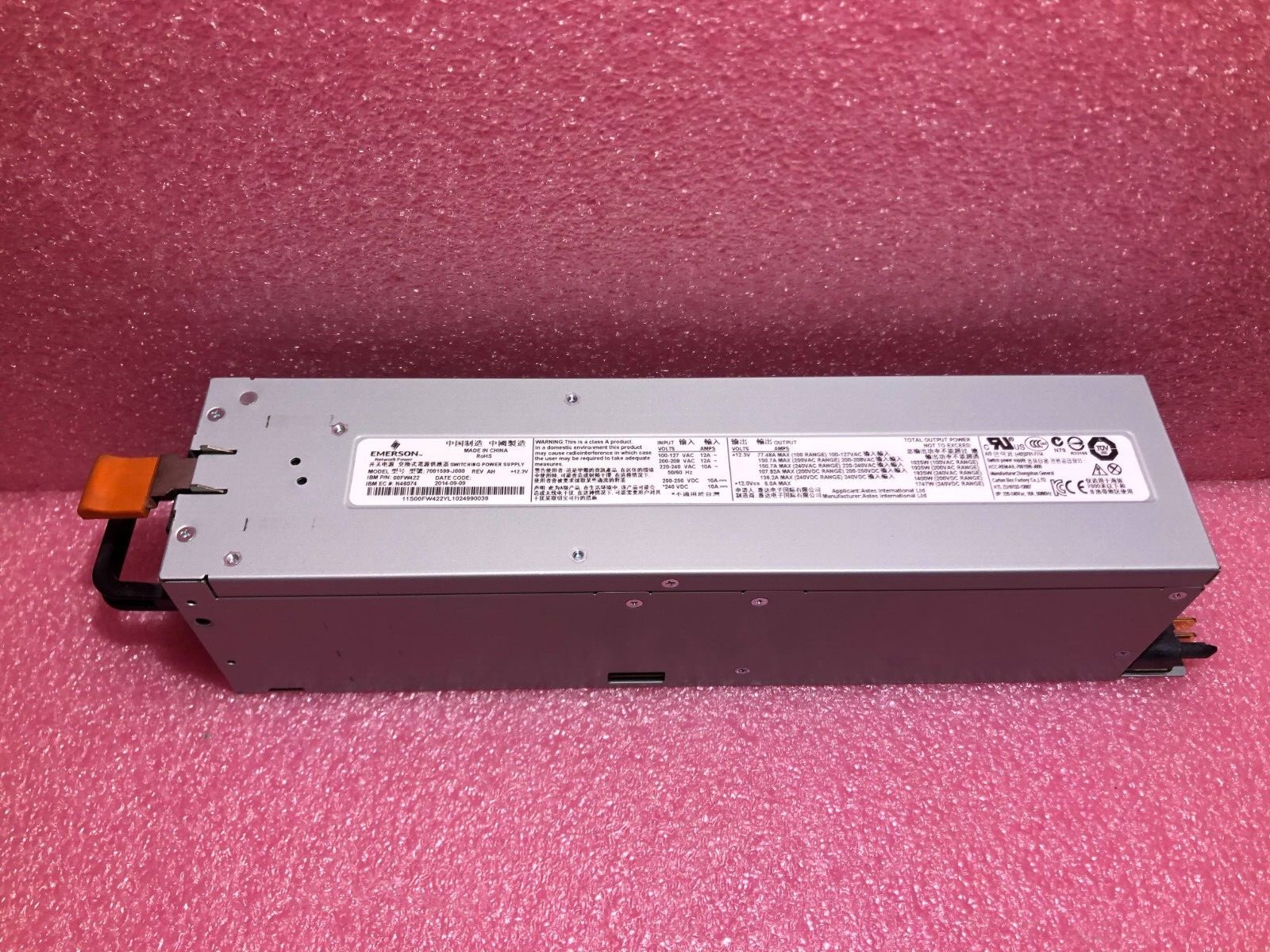 IBM 00FW422 1925W 8202/8205/8231/8246 Power 7 PSU