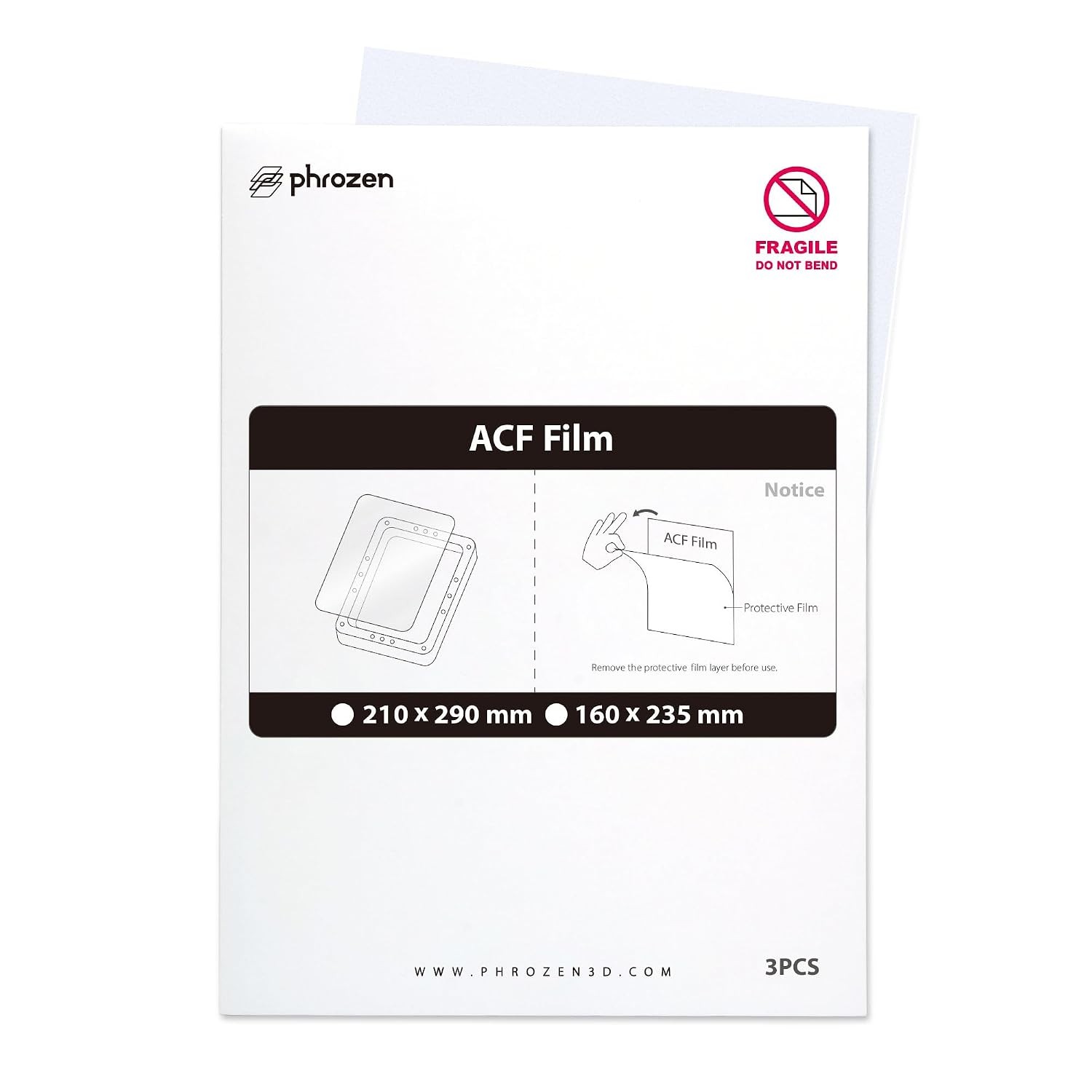 3pcs ACF Film High Durability Dual Surfaces, Less Peeling Force