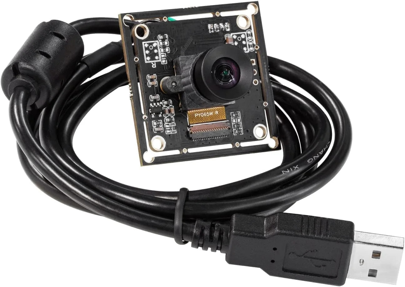 Arducam 100fps Mono Global Shutter USB Camera, 720P OV9281 UVC Webcam Module wit
