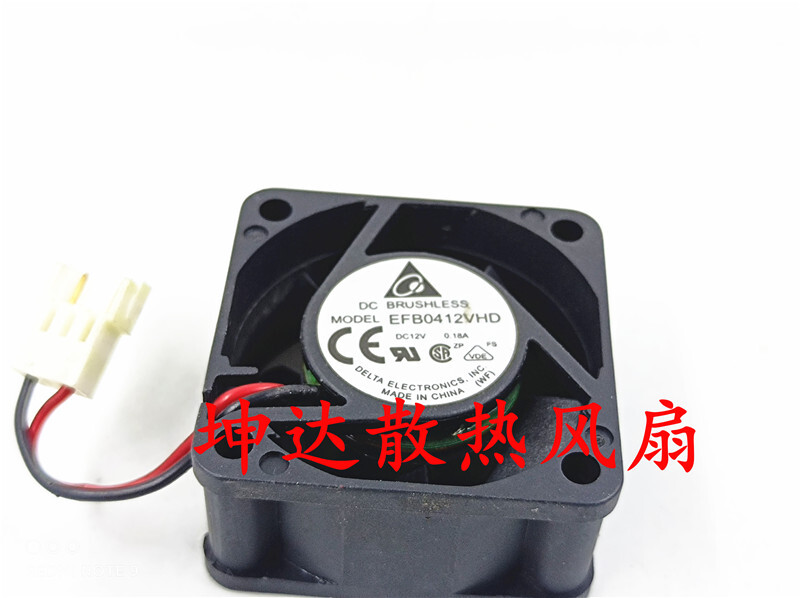 Delta EFB0412VHD 4020 12V 0.18A 4cm 1U server cooling fan