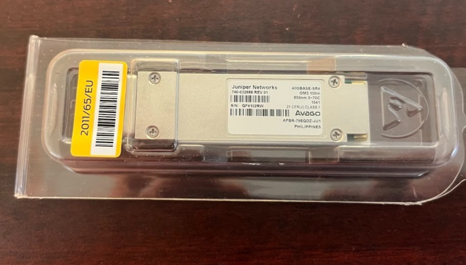 Lot of 45 Juniper 740-032986 40GBASE-SR4 QSFP+ 850nm 100m Transceivers