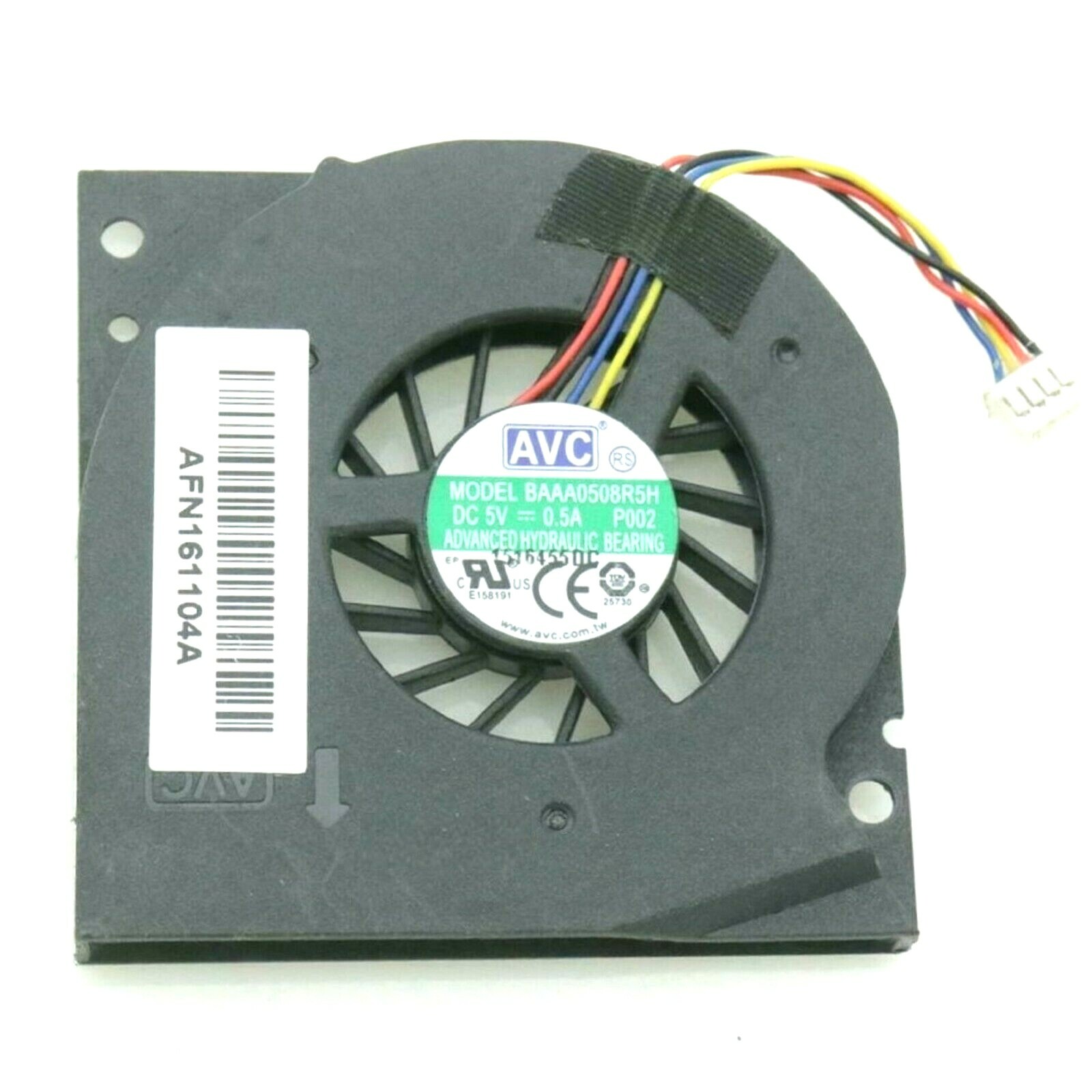 AVC Ultra Thin 5V DC 55mm Laptop Blower Fan - BAAA0508R5H - AFN160815A - 4 Pin