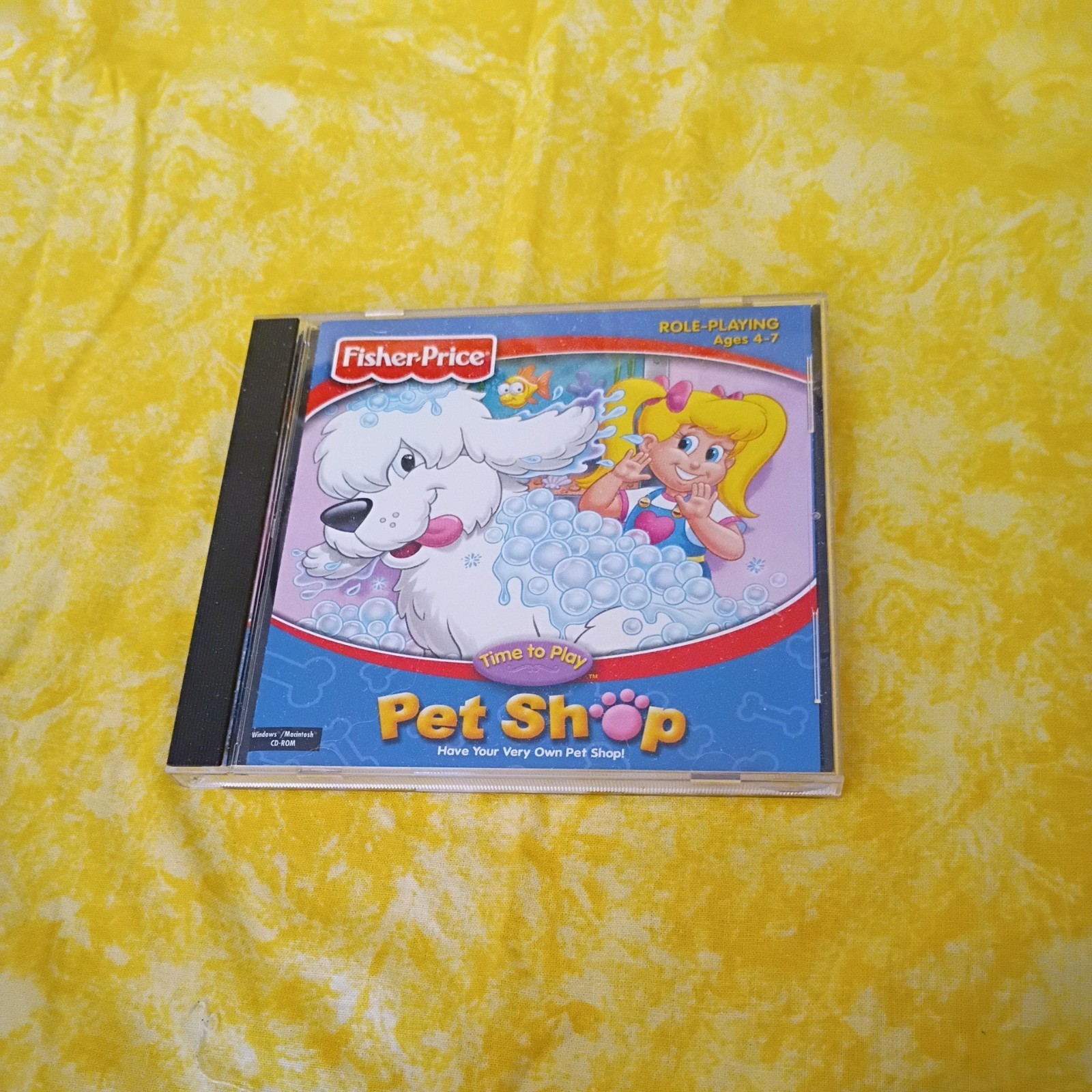 Fisher Price-Time to Play Pet Shop PC CD ROM-learn animal care vet game
