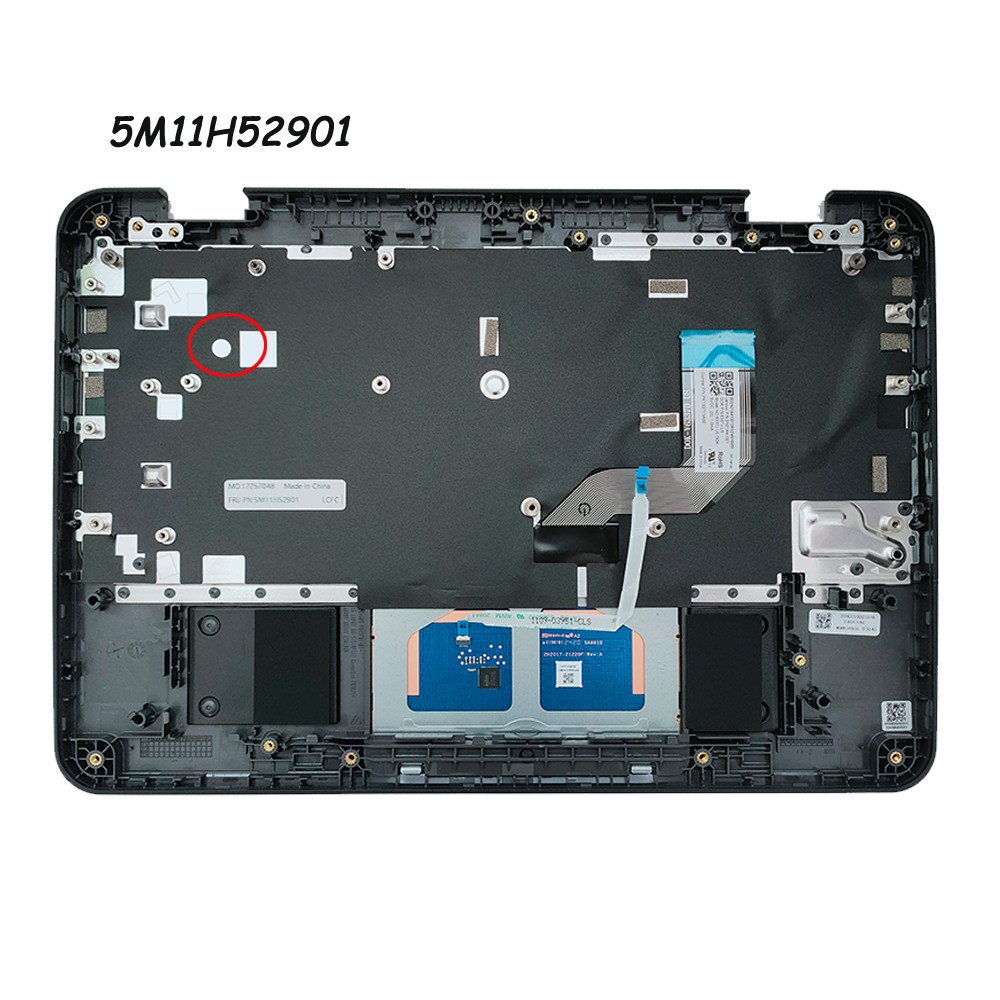 New For Lenovo 100E Chromebook Gen 3 Palmrest w/ Keyboard & Touchpad 5M11H52901