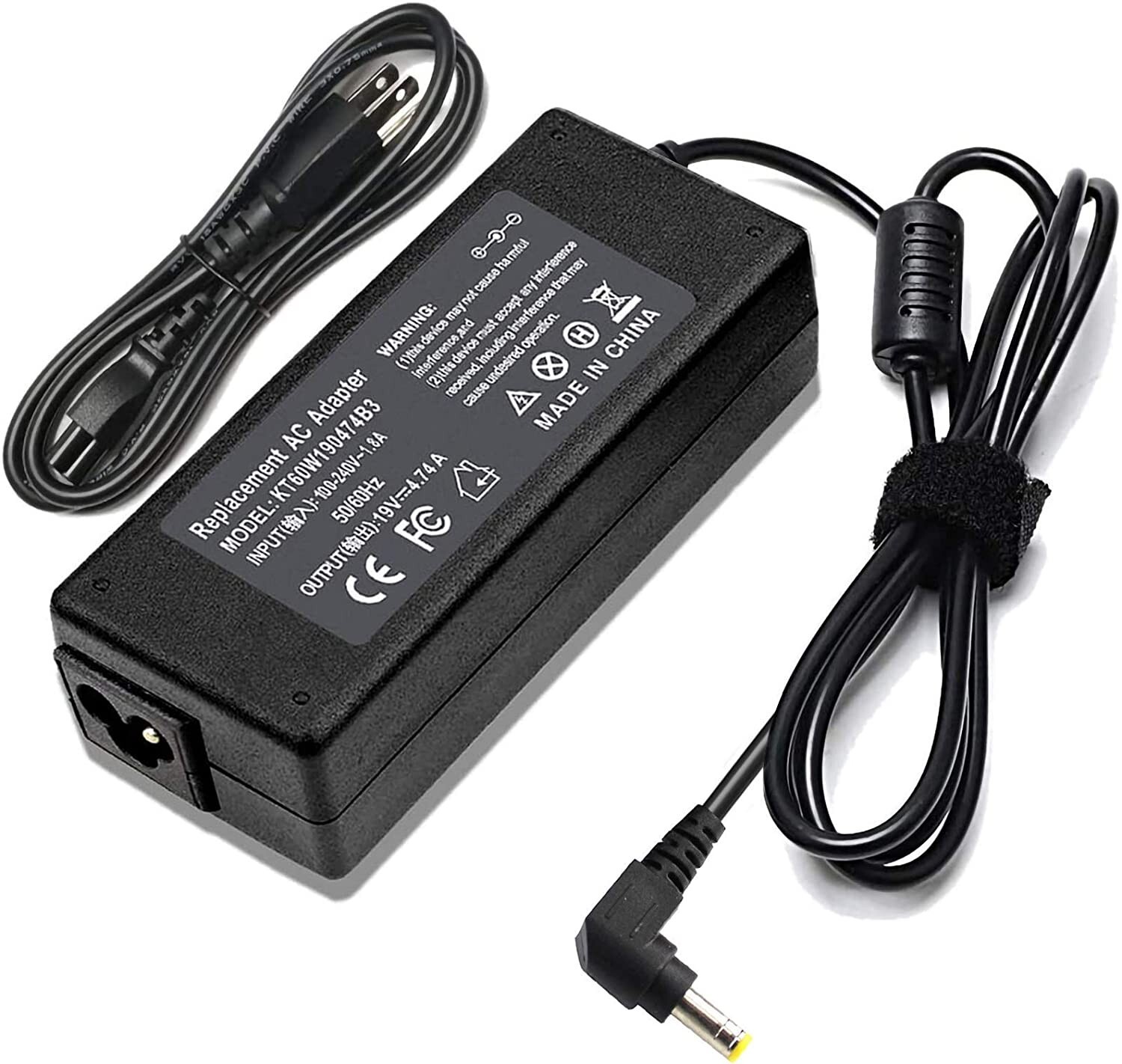 AC Adapter Charger For Toshiba Satellite A305-S6916, A305-ST551E; A350-ST3601