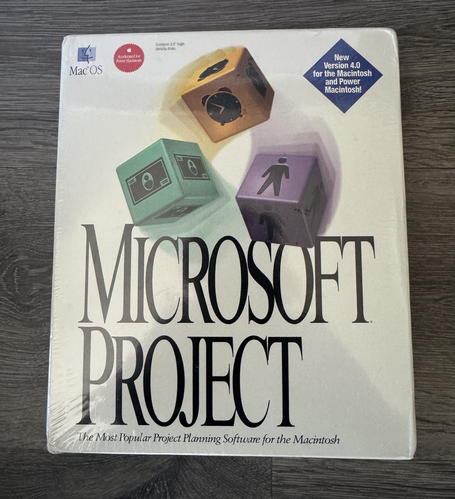 WINDOWS MICROSOFT PROJECT V4.0 VINTAGE SOFTWARE W/ 3.5" DISKETTES New