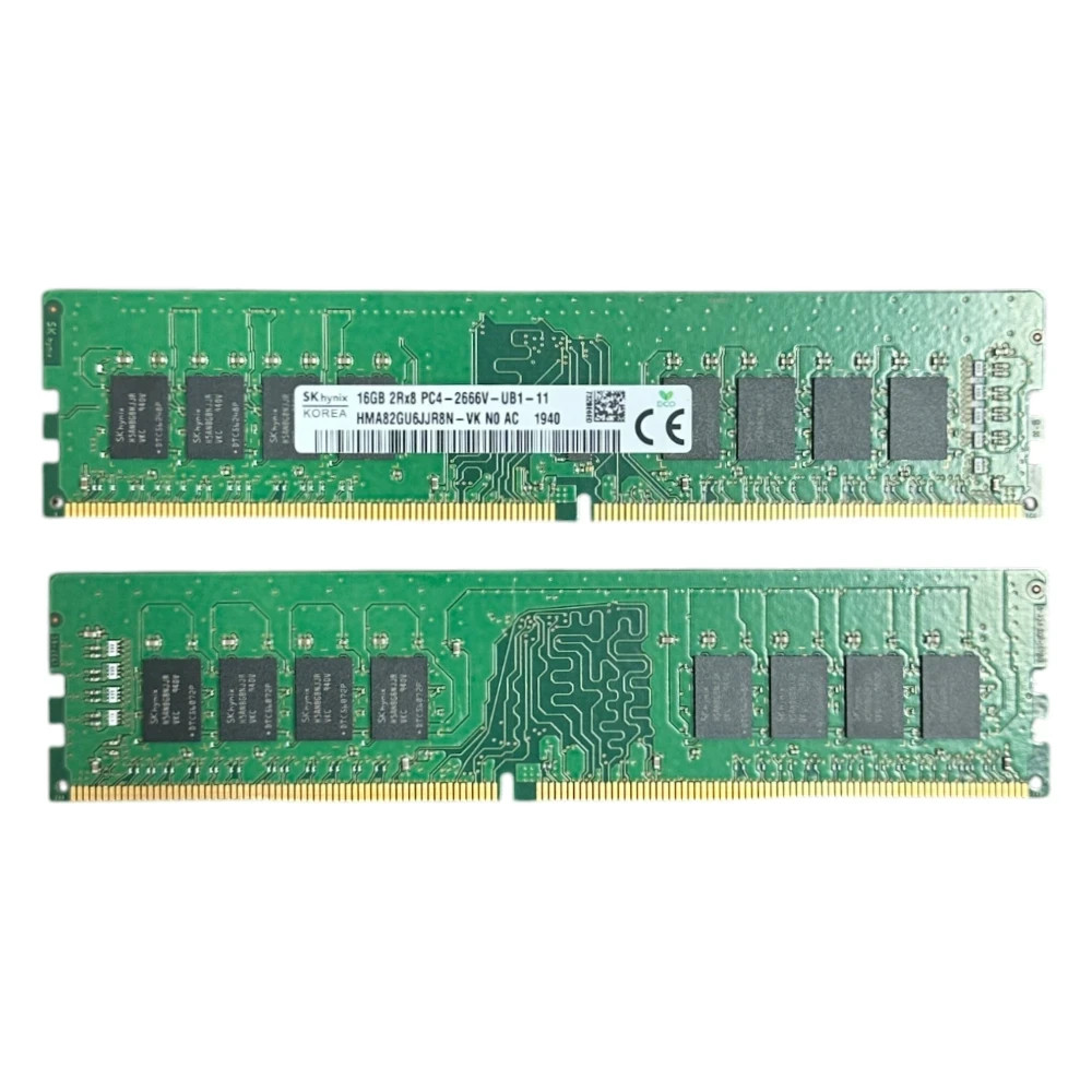 32GB SKhynix (16x2GB) DDR4 PC4-21300 2666MHz HMA82GU6JJR8N-VK Desktop Memory RAM