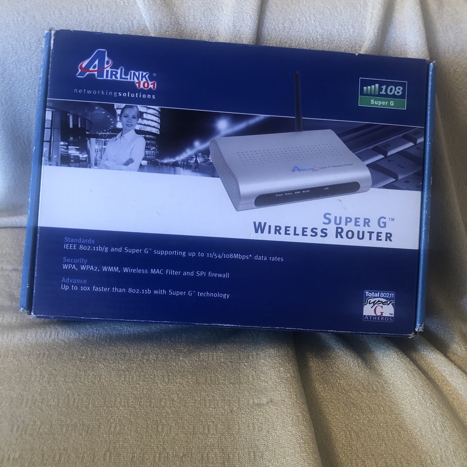 AIRLINK 101 SUPER G 2.4 GHz WIRELESS BROADBAND ROUTER MODEL AR450W