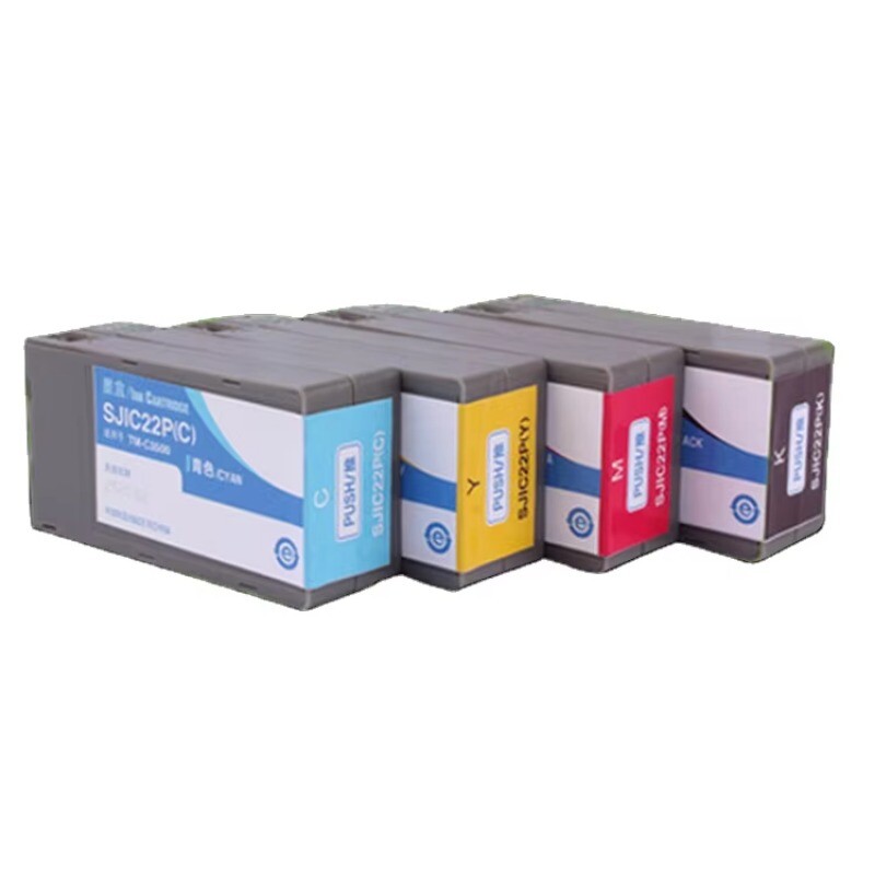 4PC/SET SJIC22P Compatible Pigment Ink Cartridge for EPSON TM-C3500