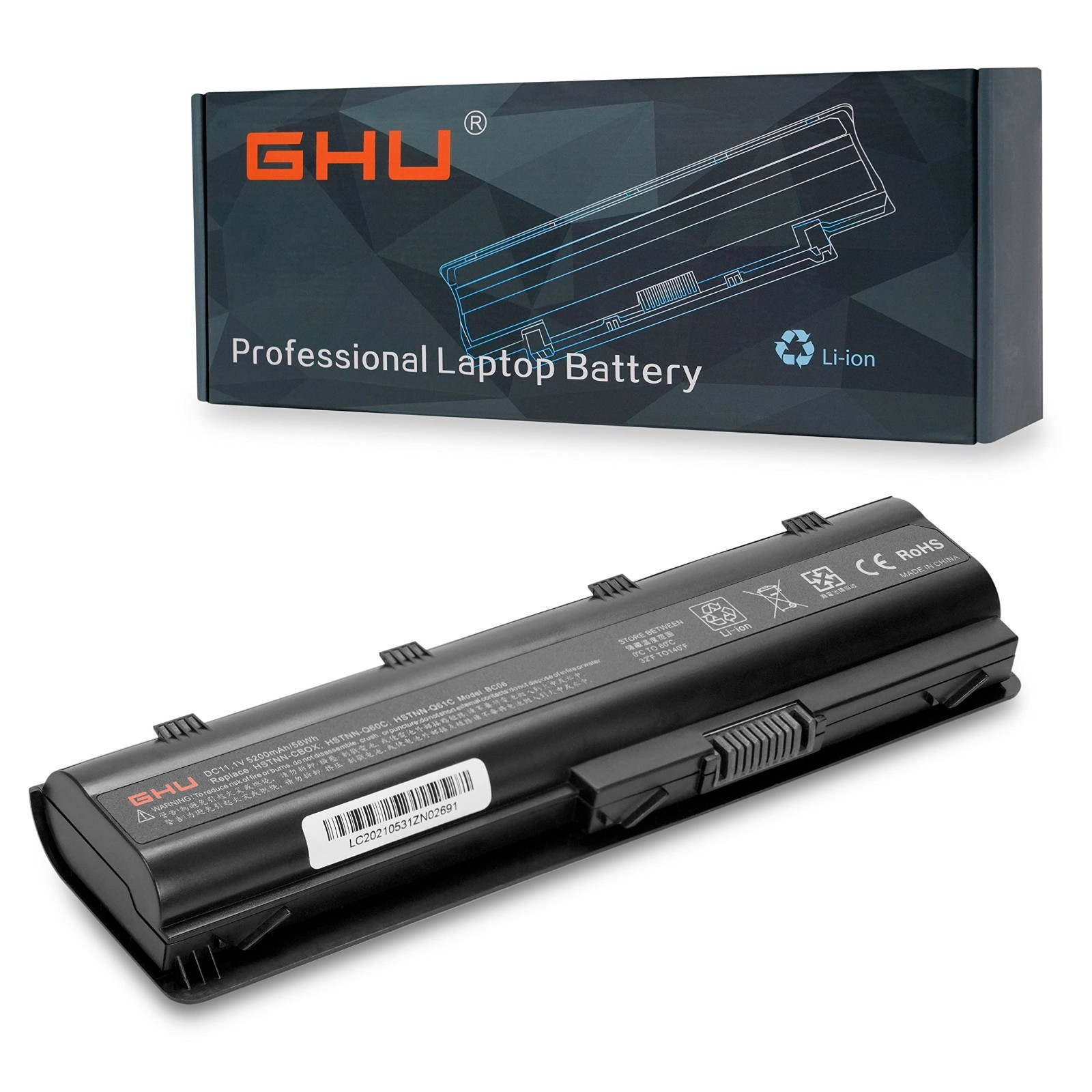 58Wh Laptop Battery Replacement for HP Pavilion G62 G42 CQ42 CQ56 G72, Compatibl
