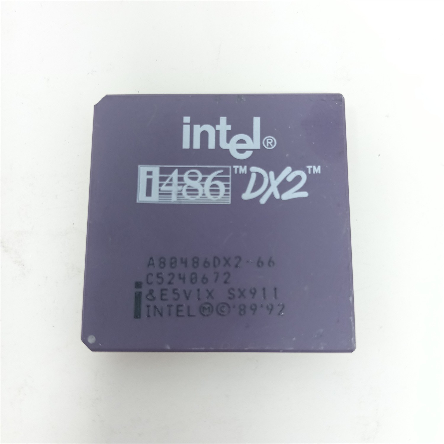 Intel i486 DX2-66 A80486DX2-66 SX911 66MHz Vintage CPU Framatome Carrier