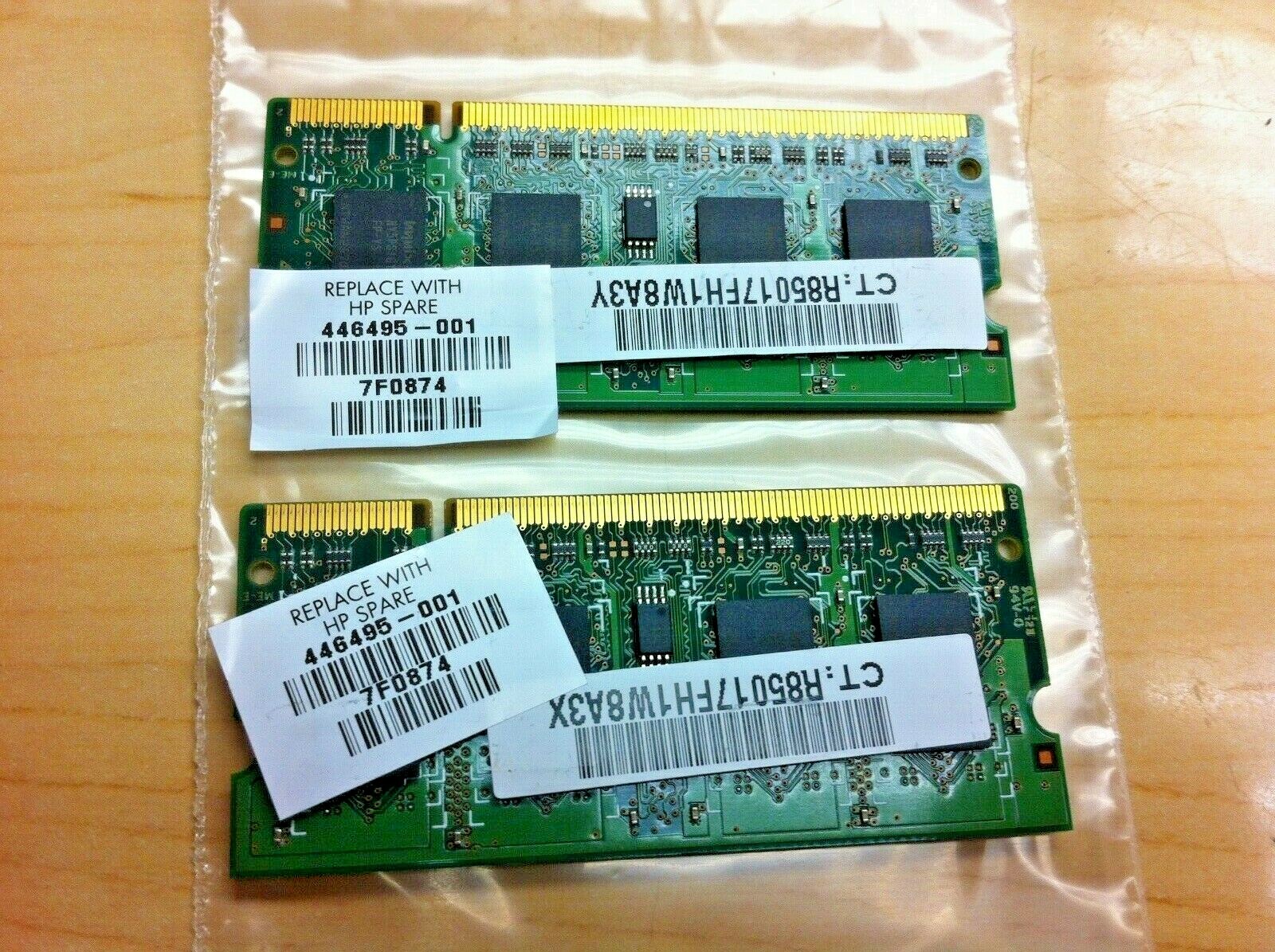 Lot of 2 Genuine HP Pavilion DV6000 1GB PC2-5300S-555 OEM SODIMM RAM Memory 149