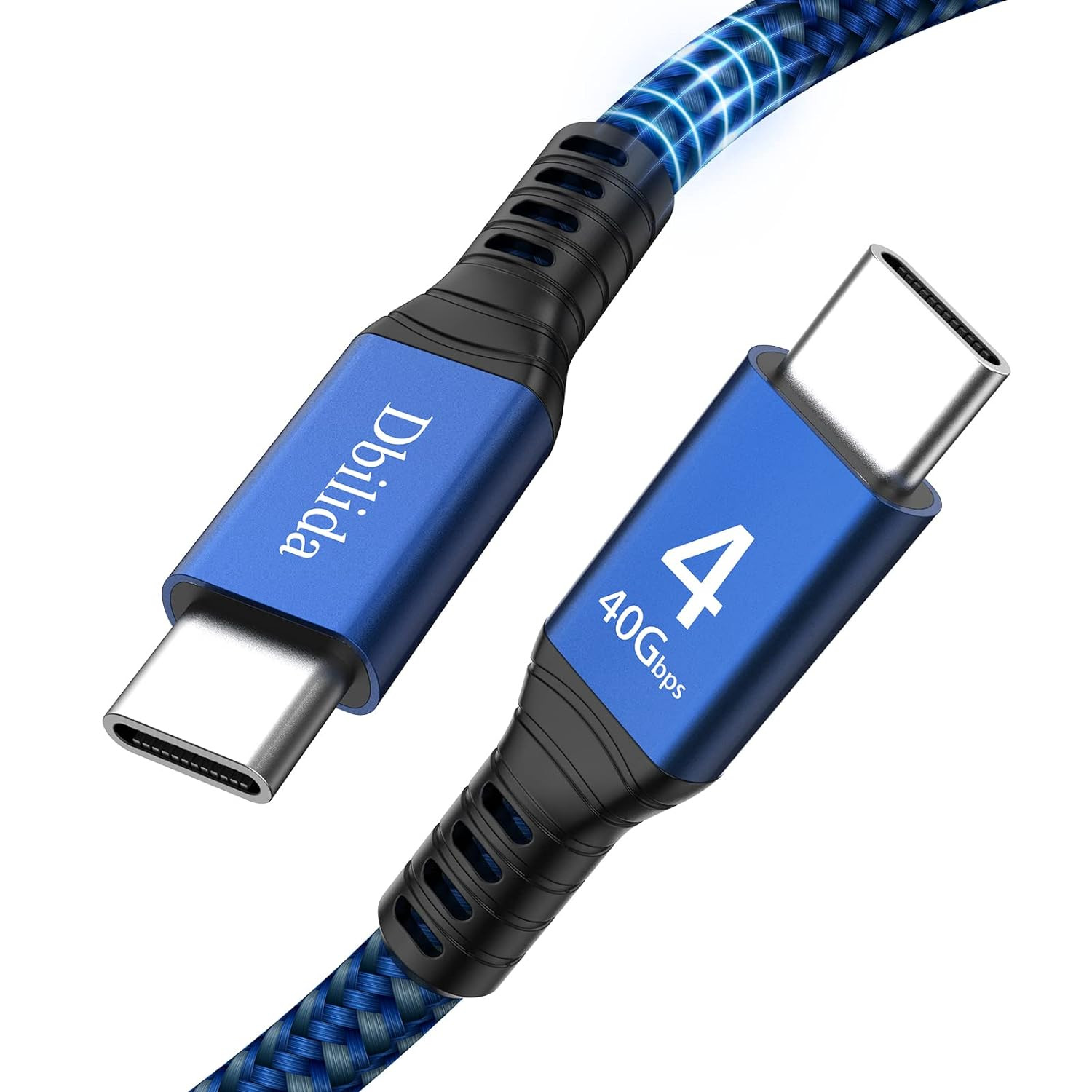 Thunderbolt 4 Cable 1.6FT Compatible, 240W, 40Gbps, 8K 60Hz, 4K 144Hz USB 4 USB