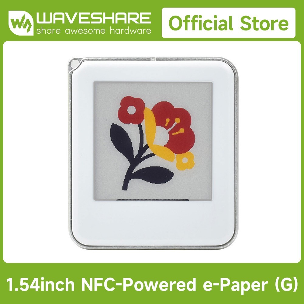 Waveshare 1.54inch Passive NFC-Powered e-Paper (G), Red /Yellow /Black /White