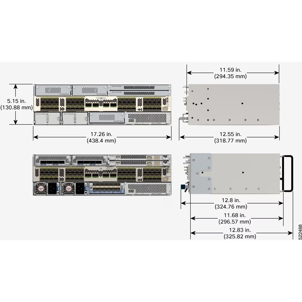 Cisco NCS-57C3-MOD-SYS NCS 57C3 Base Chassis Grade A