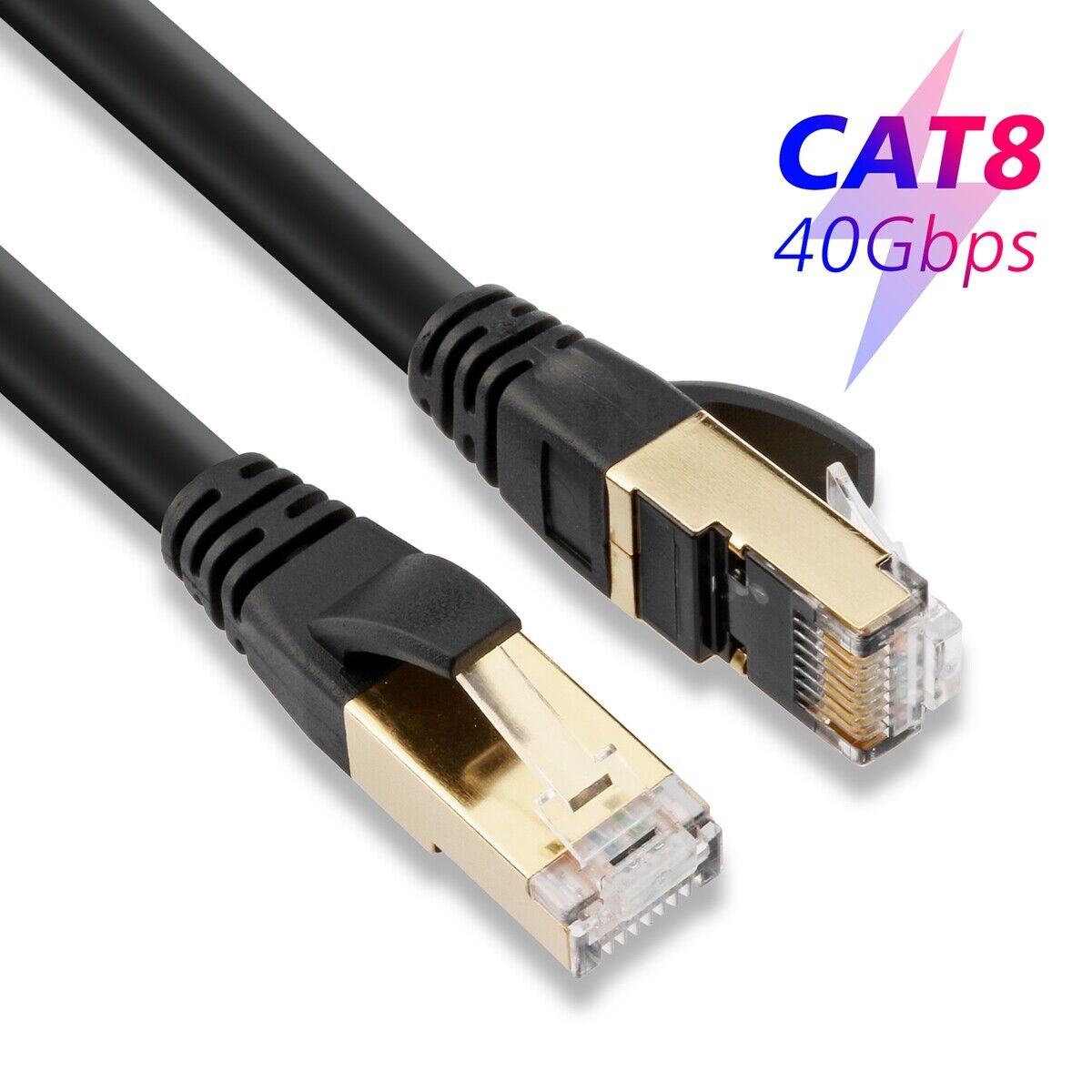 40Gbps Ethernet Cable Cat8 Home Router High-Speed Network Internet 6 Feet Lot US