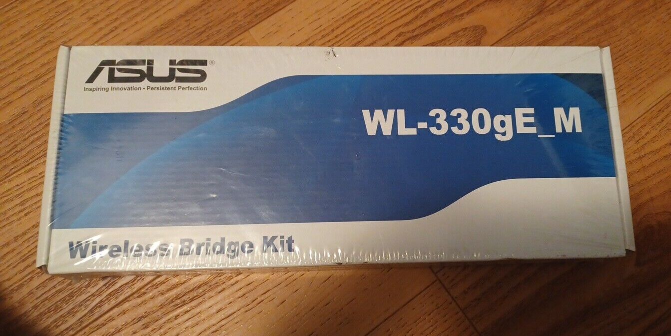 ASUS WL-330GE M Wireless Media Bridge Kit New Sealed