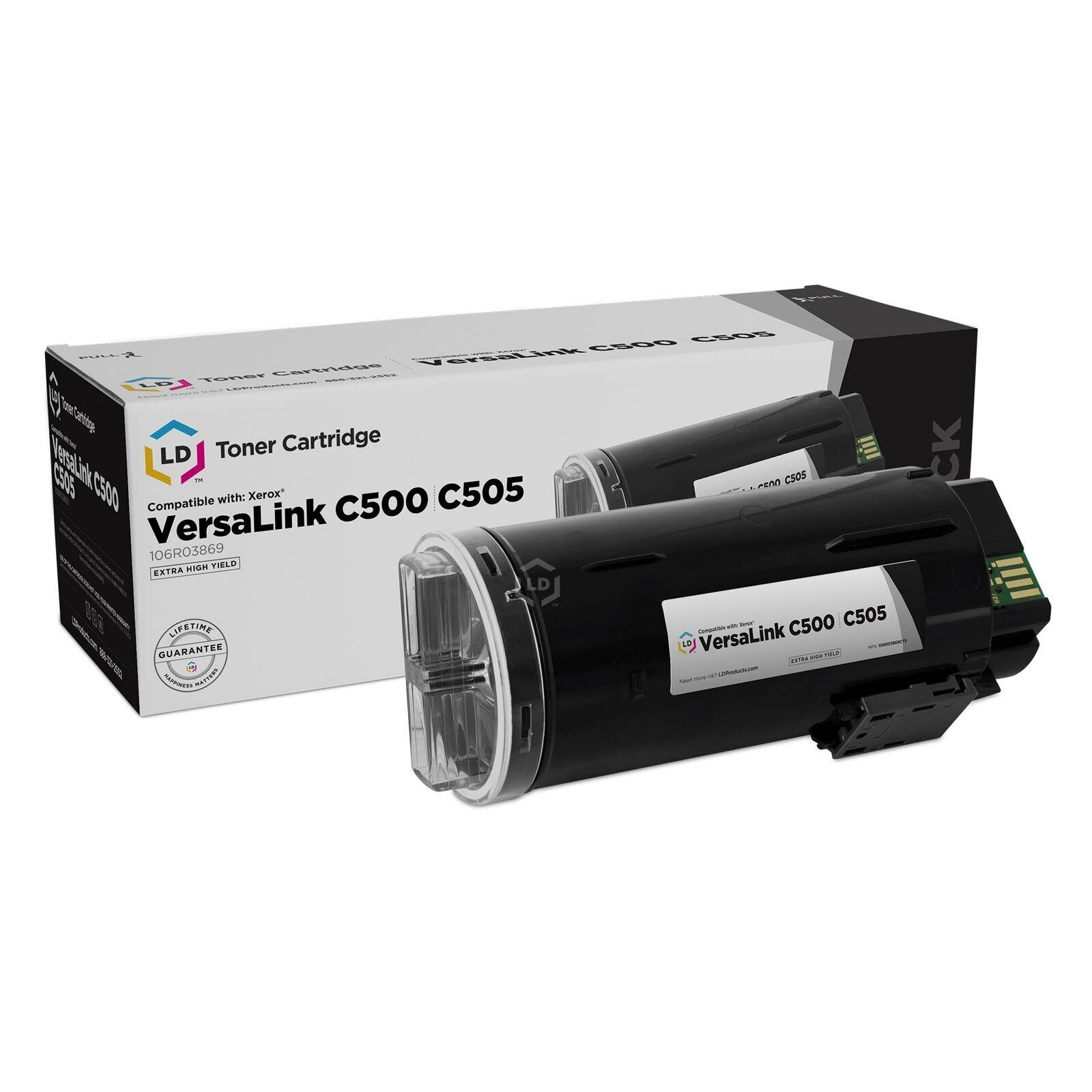 LD Compatible Xerox 106R03869 Extra HY Black Toner for Versalink C500, C505
