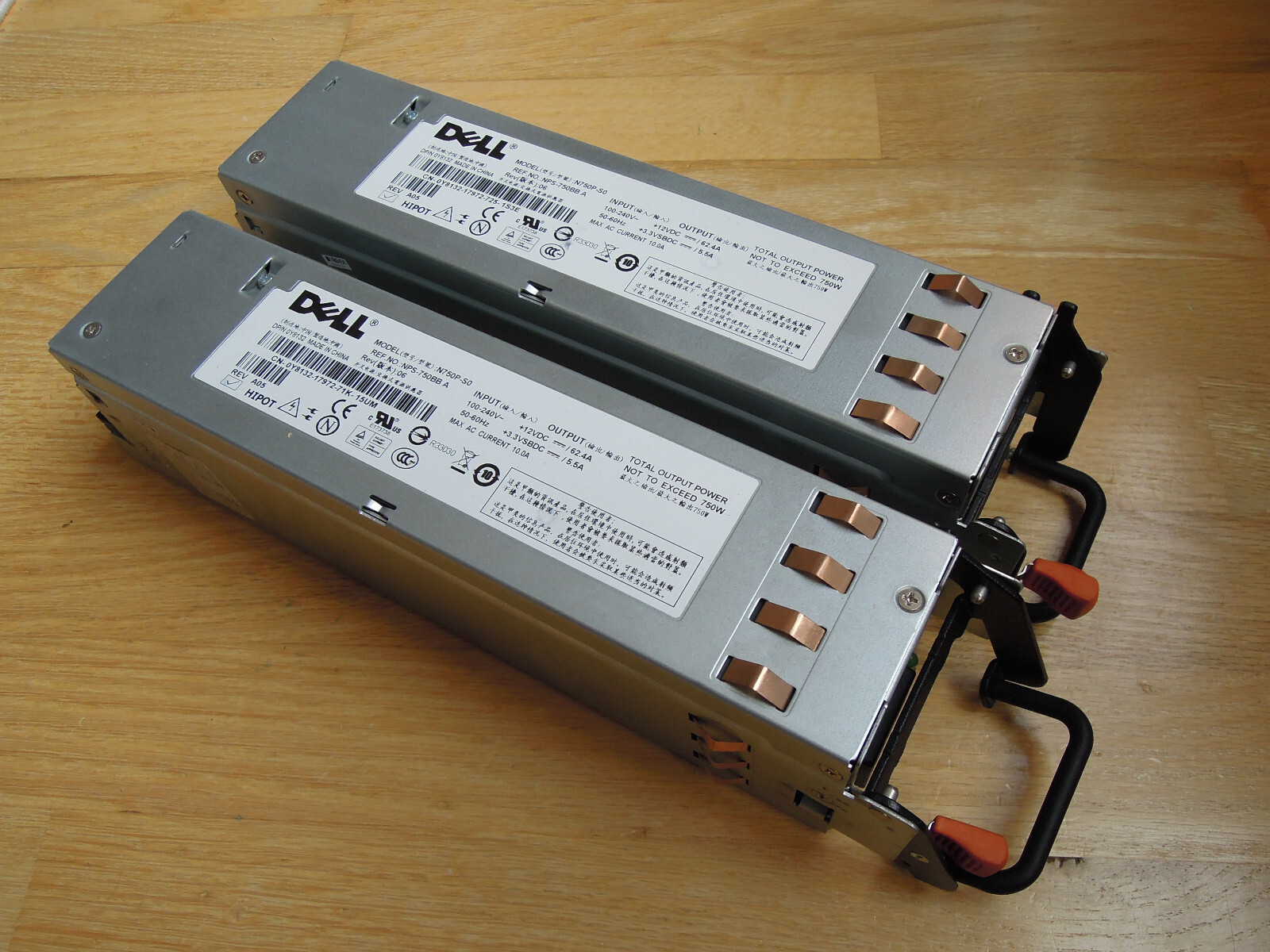 Lot of 2x Dell 750W N750P-S0 Redundant Server Power Supply NPS-750BB A 0Y8132