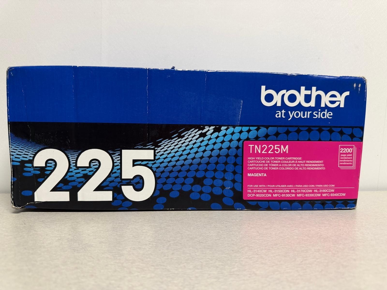 Genuine Brother TN225M Magenta High Yield Toner Cartridge OEM NEW