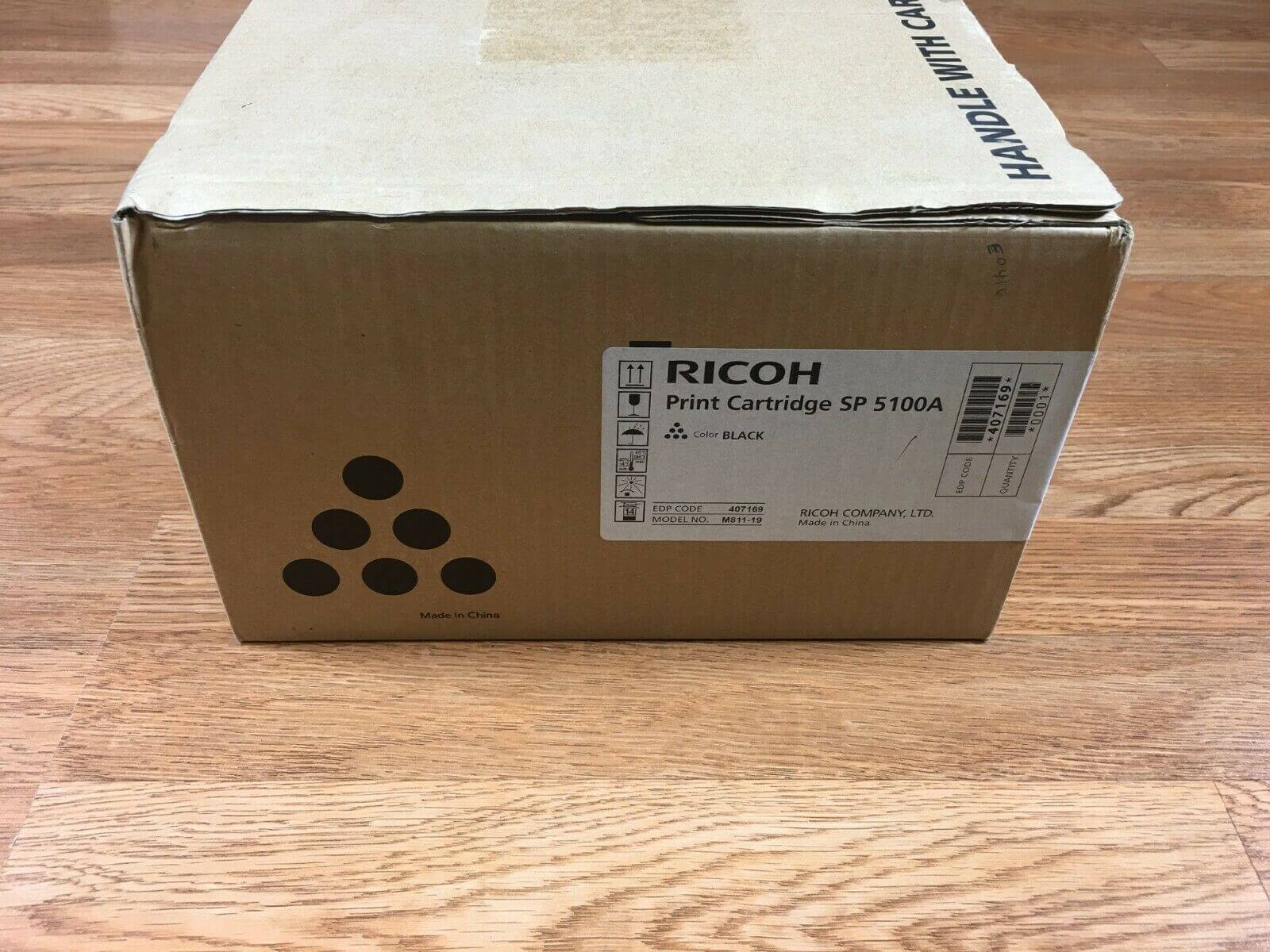 Genuine New Ricoh SP 5100A Black Print Cartridge 407169 FedEx 2Day Air