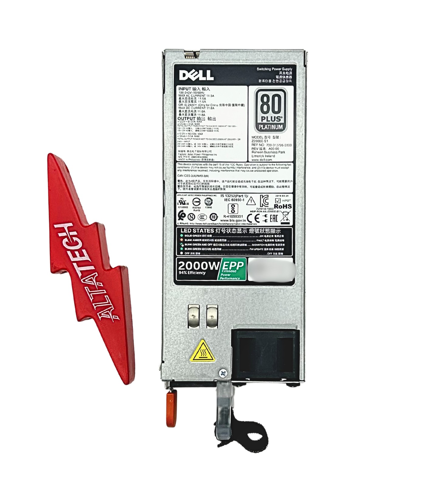 Dell T8MTC 2000W Power Supply R840